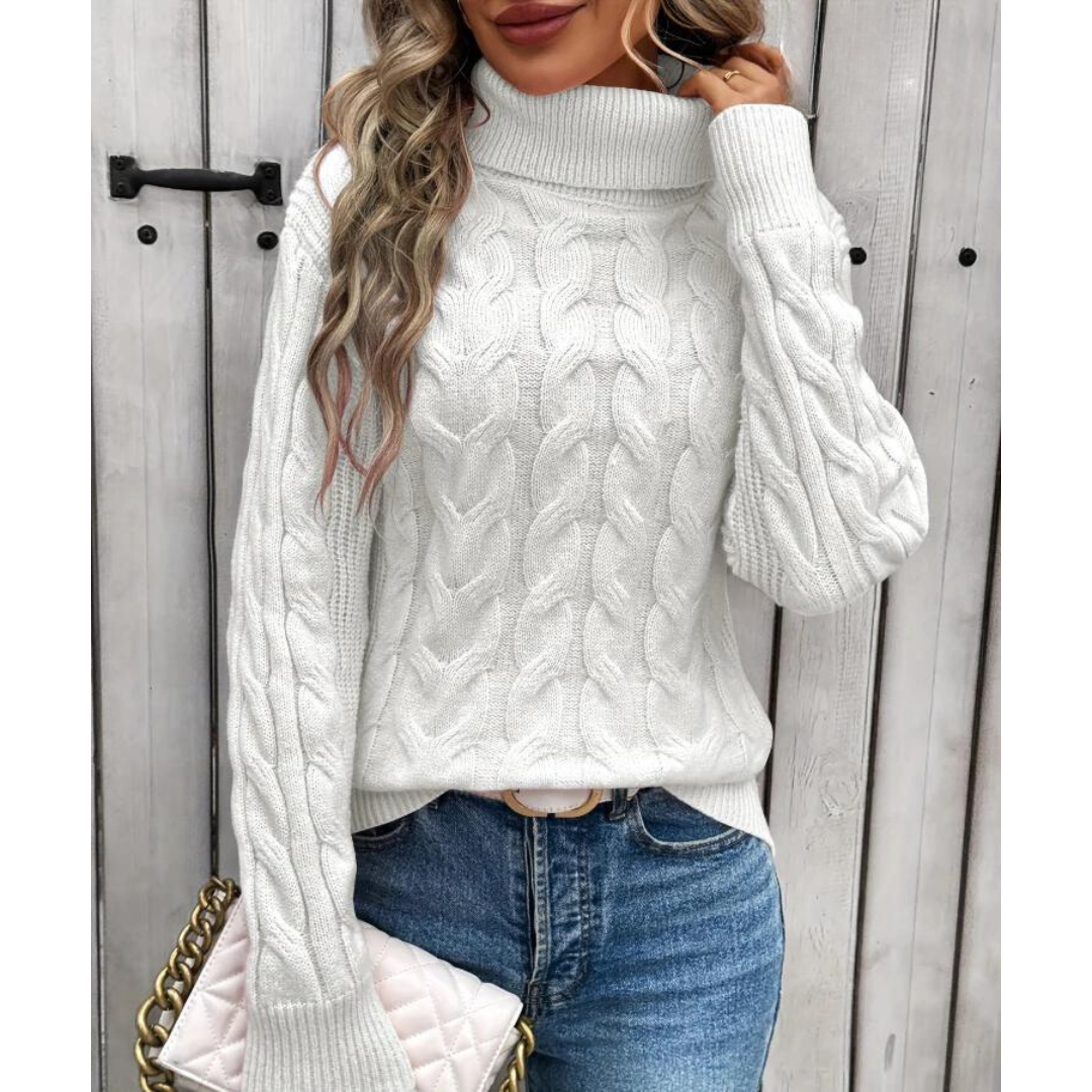 Ziva™ Eleganter Rollkragenpullover