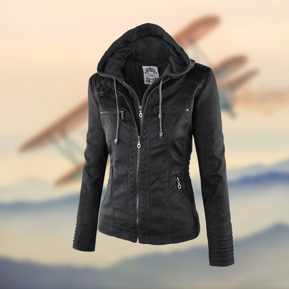 Thalia™ modische Lederjacke