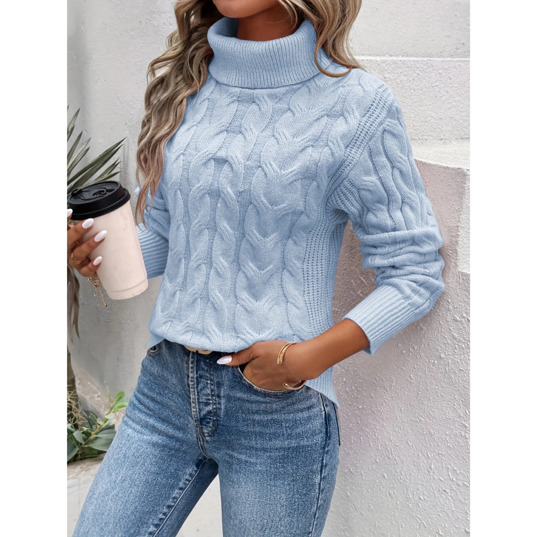 Ziva™ Eleganter Rollkragenpullover