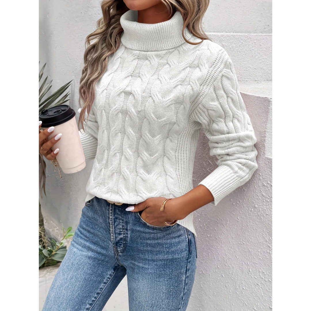 Ziva™ Eleganter Rollkragenpullover