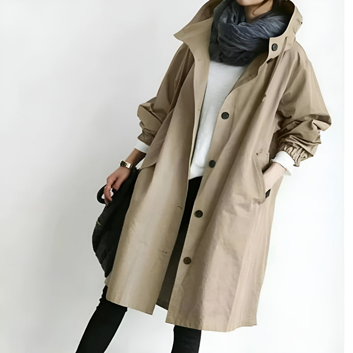 Lieke™ Eleganter und wasserabweisender Trenchcoat