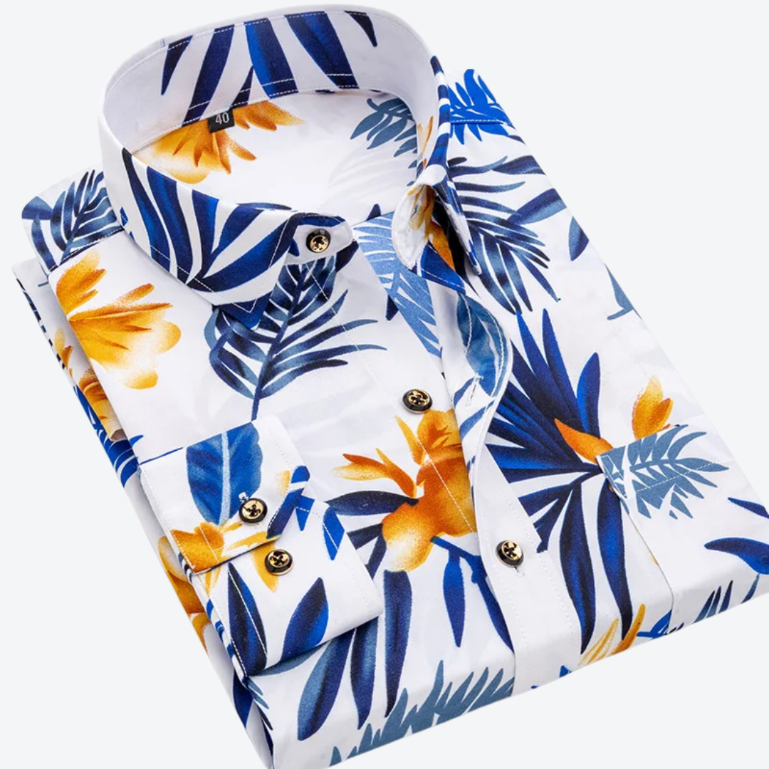 White Tropical Print / 38