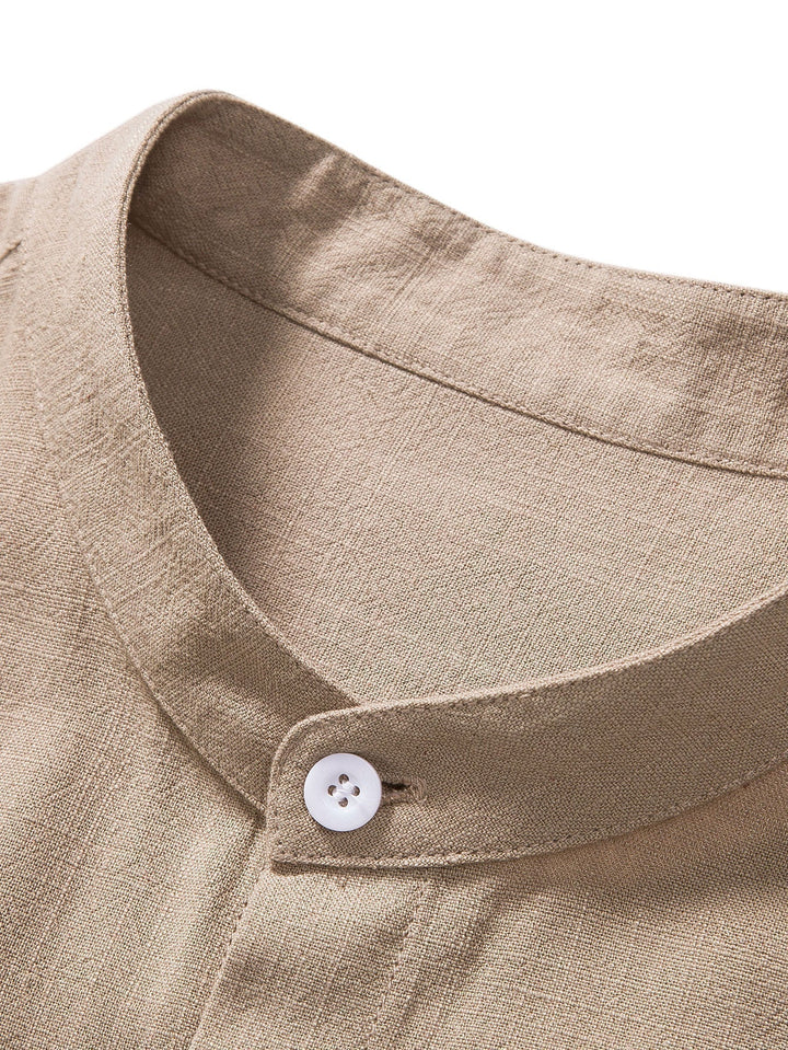 VINCE™ Elegantes Ensemble aus Leinenhemd und Hose
