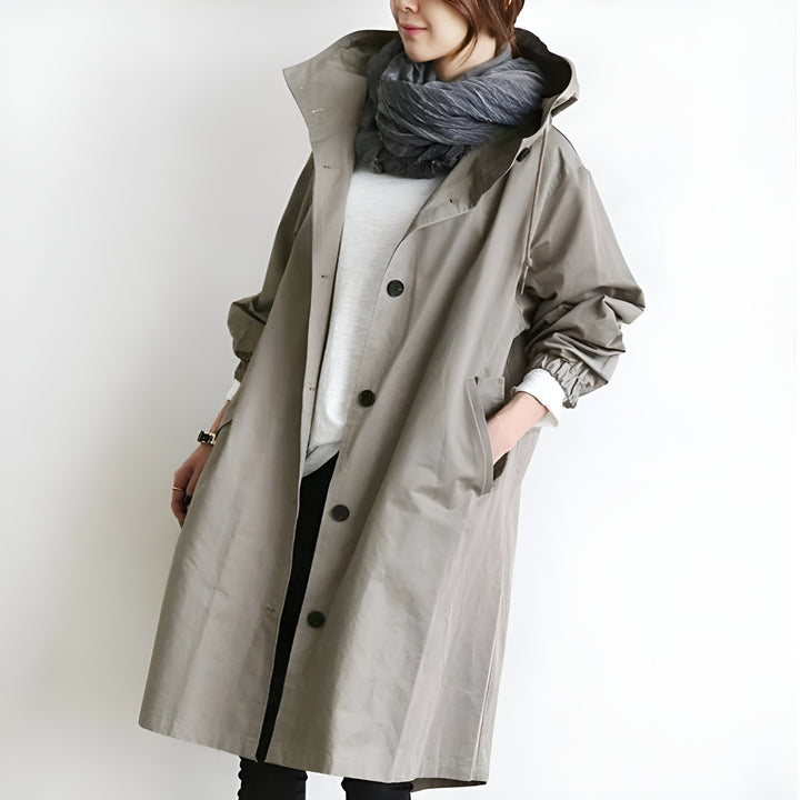 Lieke™ Eleganter und wasserabweisender Trenchcoat