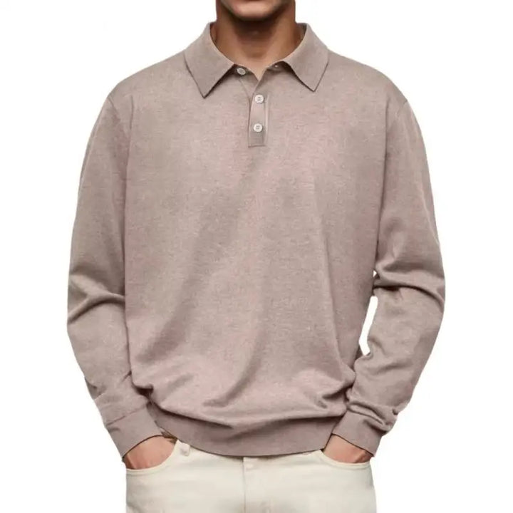 Tavian™ | Long-Sleeve Polo Shirt