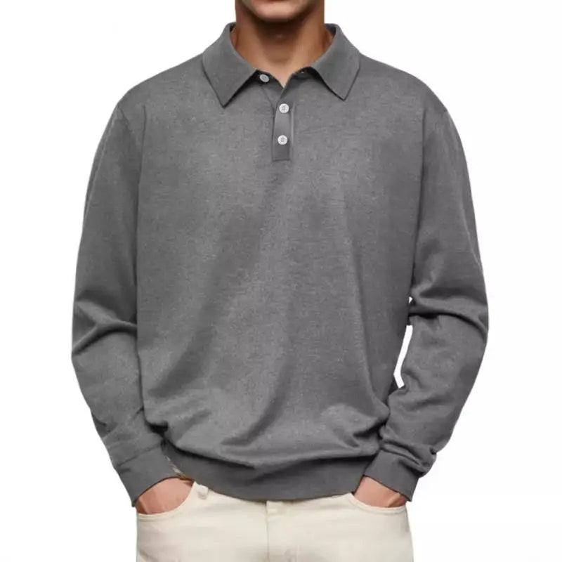 Tavian™ | Long-Sleeve Polo Shirt