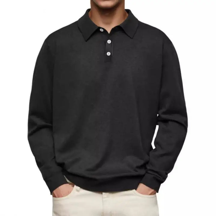 Tavian™ | Long-Sleeve Polo Shirt