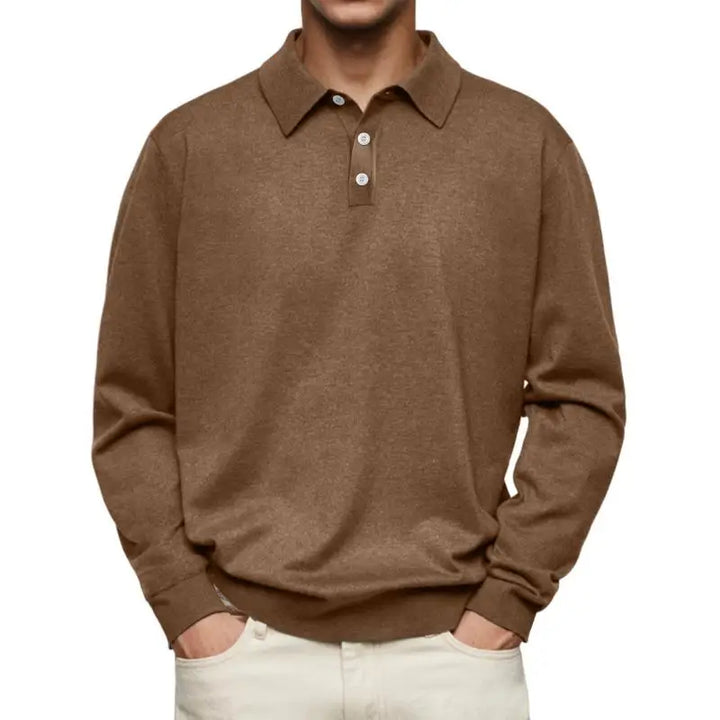 Tavian™ | Long-Sleeve Polo Shirt