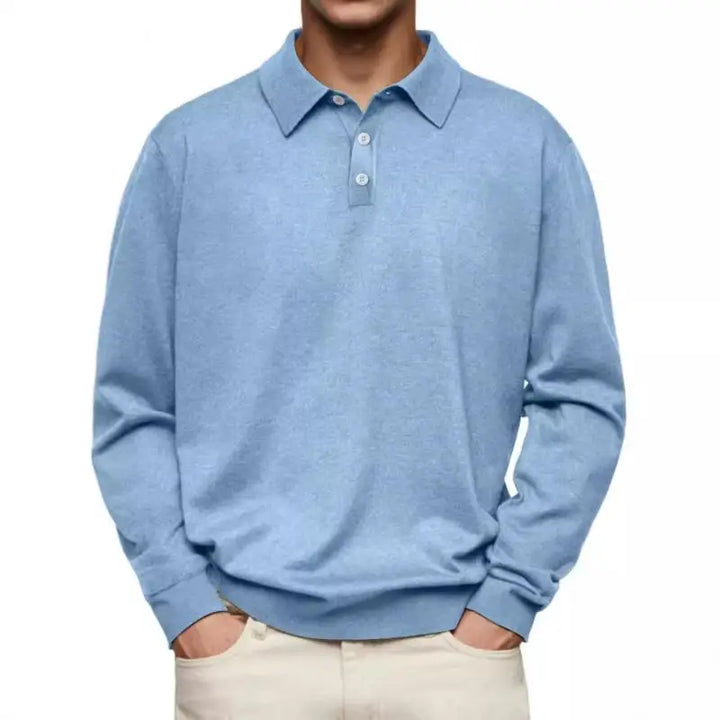 Tavian™ | Long-Sleeve Polo Shirt