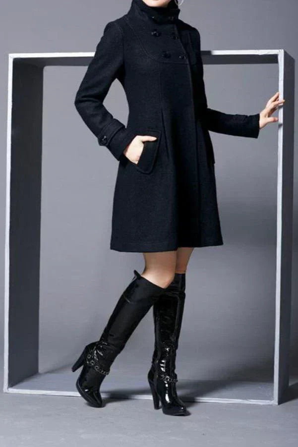 Aria™ Elegant Button-Front Coat