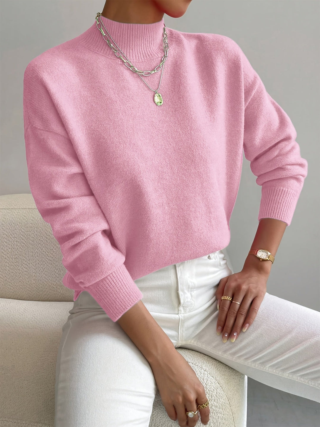 Vionne™ | High Neck Sweater